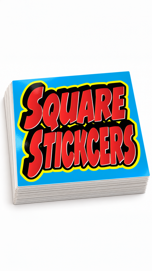 Custom Square Stickers 2x2 Inches